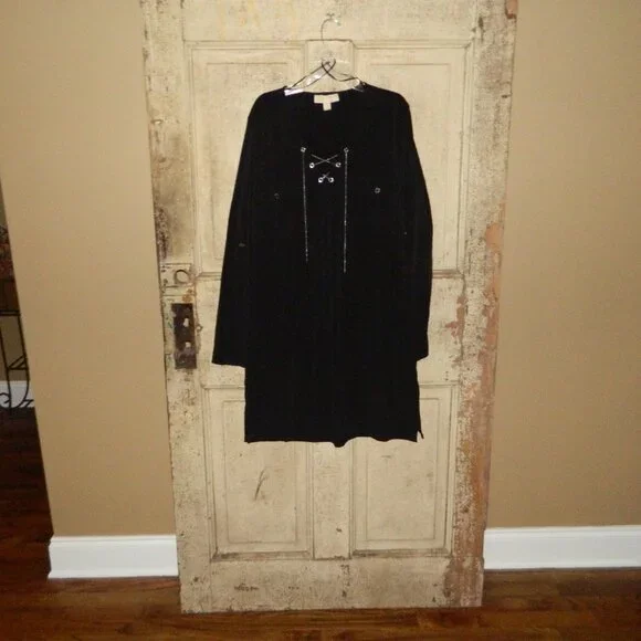 Michael Kors Chain Lace Up Dress Size XL (K-24) - Picture 1 of 5